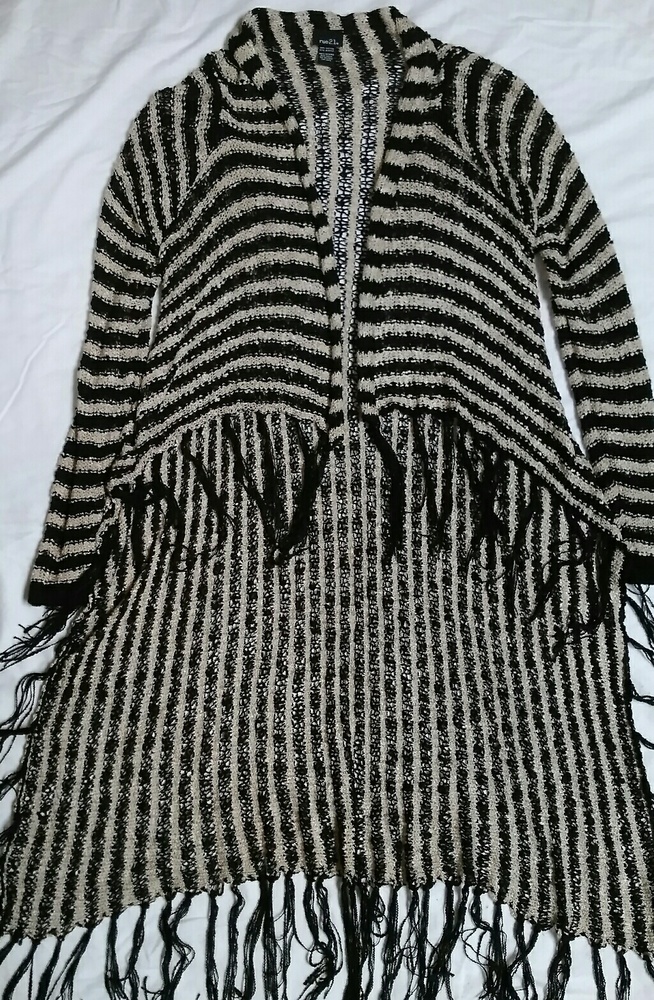 Rue21 High/Low Fringe Detailed Cover Up